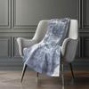 Addison Rugs ASB719 Navy 50" x 70" Oversized Sherpa Throw Blanket, Machine Washable view 4