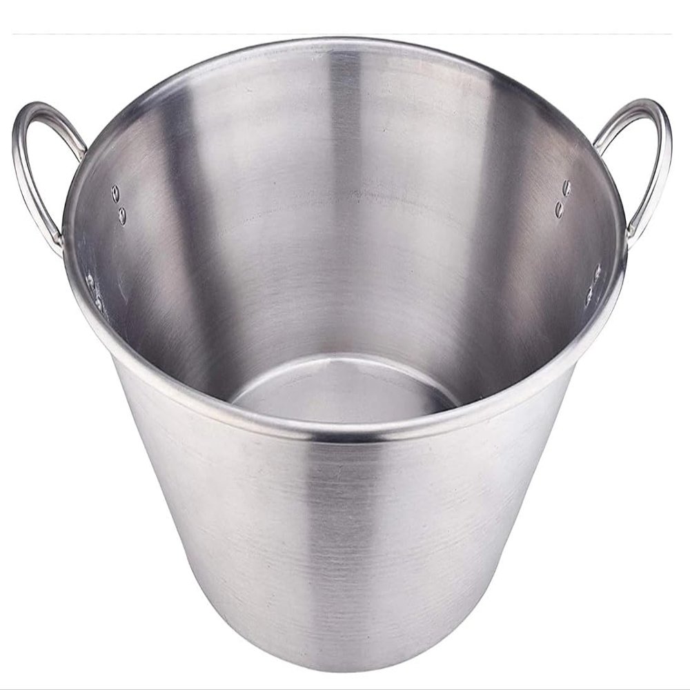 Grande Para Carnitas Extra Large Cazo 17"Wx10"Deep Stainless Steel Heavy Duty Acero Inoxidable Wok comal Fry