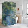 AZEJEB Quiet Monet Shower Curtain Tranquil Garden Pond Water Lily Art Elegant Impressionist Shower Curtain Bathroom Decor 213x175cm/84x69in(WxH) view 2