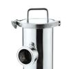 QASYKSLQ Elbow Fit 76mm Pipe x 3" Tri Clamp in-line Filter Strainer Homebrew SUS304 Stainless Steel 100mesh view 3