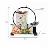 Indoor Fountain Tabletop Fountain Flowing Water Fountain Ornaments Office Desktop Landscape Water Circulation Glass Fish Tank Tabletop Fountain view 2