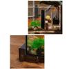 Indoor Fountain Tabletop Fountain Flowing Water Fountain Ornaments Office Desktop Landscape Water Circulation Glass Fish Tank Tabletop Fountain view 4