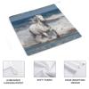 AJmores Quick Dry Small Towel White Horse Running on The Sea Small Towel with Lanyard Quick Drying Microfiber Cleaning Cloth Dish Rags view 4