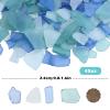 Abeillo 45oz Sea Glass for Crafts, Frosted Seaglass Pieces Vase Filler and Aquarium Decor, Smooth Edge Seaglass for DIY Art and Home Decor (Blue, Green, White) view 2