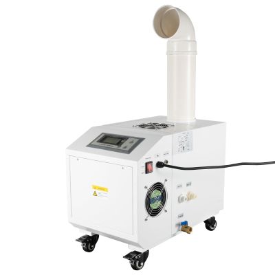 Ultrasonic Agricultural Industrial Humidifier, Commercial Ultrasonic Humidifier for Plants, 3Kg/H Automatic Mist Cooling Sprayer w/ 10L Tank for Warehouse Greenhouse Garden Industrial, 160M/H Airflow