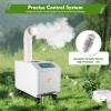 Ultrasonic Agricultural Industrial Humidifier, Commercial Ultrasonic Humidifier for Plants, 3Kg/H Automatic Mist Cooling Sprayer w/ 10L Tank for Warehouse Greenhouse Garden Industrial, 160M/H Airflow view 3