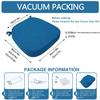 DOGACA Chair Cushions for Dining Chairs 1 2 4pack with Ties - U Shaped Seat Cushion - Non Slip Seat Pads for Living Room Kitchen Office Car Bleachers(6,1pc:43x42x3cm) view 2