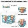 Beautiful Hot Air Balloon Storage Bins Basket, Hot Air Balloon Collapsible Rectangle Storage Box With Handles Toy Organizer Bin for Shelf Closet/Home/Bedroom/Kids Room/Laundry Room 1(pack) view 4