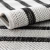 Rugs.com - Outdoor Modern Rug 13 Ft Round White and Black Indoor/Outdoor Rug Weather-Resistant Flatweave for Patio, Deck, and Porch view 4