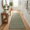 Rugs.com - Outdoor Modern Rug 8 Ft Runner Green Indoor/Outdoor Rug Weather Resistant Flatweave Runner for Patio, Deck, and Porch view 3