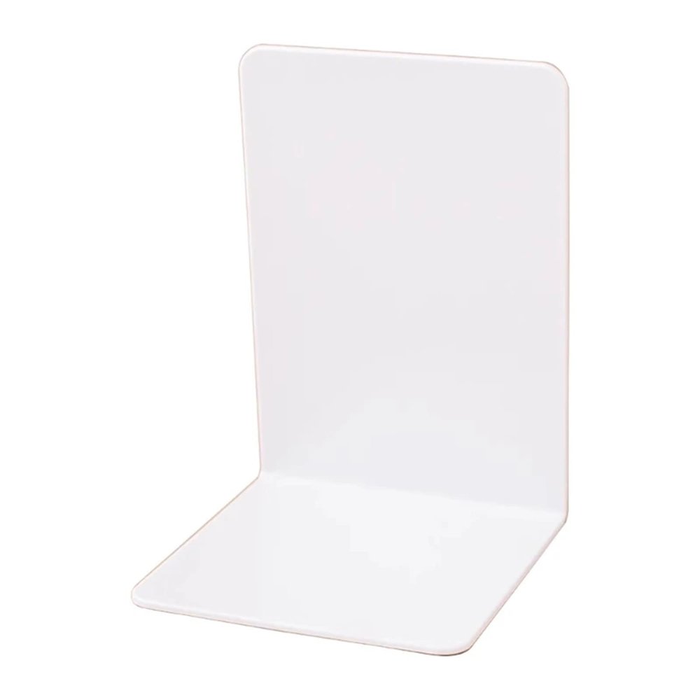Book Ends 10pcs Bookends L-Shaped Bookends Book Stoppers Book Holders Shelf Book End for Home Office School Supplies(White,10pcs)