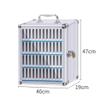 Cell Phone Storage Box 8-60 Slots Mobile Phone Storage with Door Locks and Keys Wall-Mounted Cabinet Pocket Office Classroom Gym Box(48) view 2