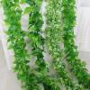 2 Pack Artificial Vine Plants - 95" Fake Hanging Greenery with 135 Leaves per Strand, Ultra-Dense Plastic Ivy Vines for Wall Decor (2.75" Leaves), Indoor Outdoor Fake Plants view 3