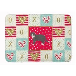 19 x 27 in. Poodle Cat No.1 Cat Love Machine Washable Memory Foam Mat