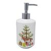 7 x 3.5 in. Unisex Guanaco Christmas Ceramic Soap Dispenser Teal view 1