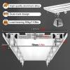 Ultra-Thin Double Curtain Track Ceiling Mount, Aluminum Room Divider Curtain Rails, for Bedroom/Living Room/Window/Hotel(Champagne,5.2m(4 * 1.30m)) view 3
