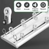 Ultra-Thin Double Curtain Track Ceiling Mount, Aluminum Room Divider Curtain Rails, for Bedroom/Living Room/Window/Hotel(Champagne,5.2m(4 * 1.30m)) view 4
