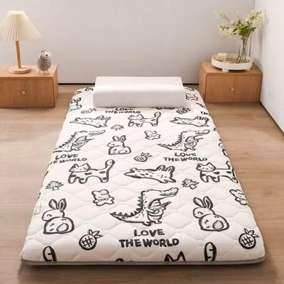 Single Double Floor Mattress, Soft Futon Portable Roll Up Folding Sleeping Pad for Home Camping Sofa Dormitory Multiple Sizes.