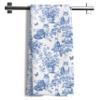 Nipil Chinoiserie Floral Maine Coon Kitchen Towels,Blue and White Cat Decor Kitchen Dish Tea Towels Bathroom Gifts for cat Lovers Women Men,16x24 Inch view 1