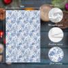 Nipil Chinoiserie Floral Maine Coon Kitchen Towels,Blue and White Cat Decor Kitchen Dish Tea Towels Bathroom Gifts for cat Lovers Women Men,16x24 Inch view 2