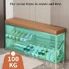 Freestanding Multi-Layer Space Saving Storage Large-Capacity Dustproof Shoe Storage CabinetMetal Entryway Bench with Shoe Storage - Industrial 2-Tier Shoe Rack for Hallway and Entryway - S view 4