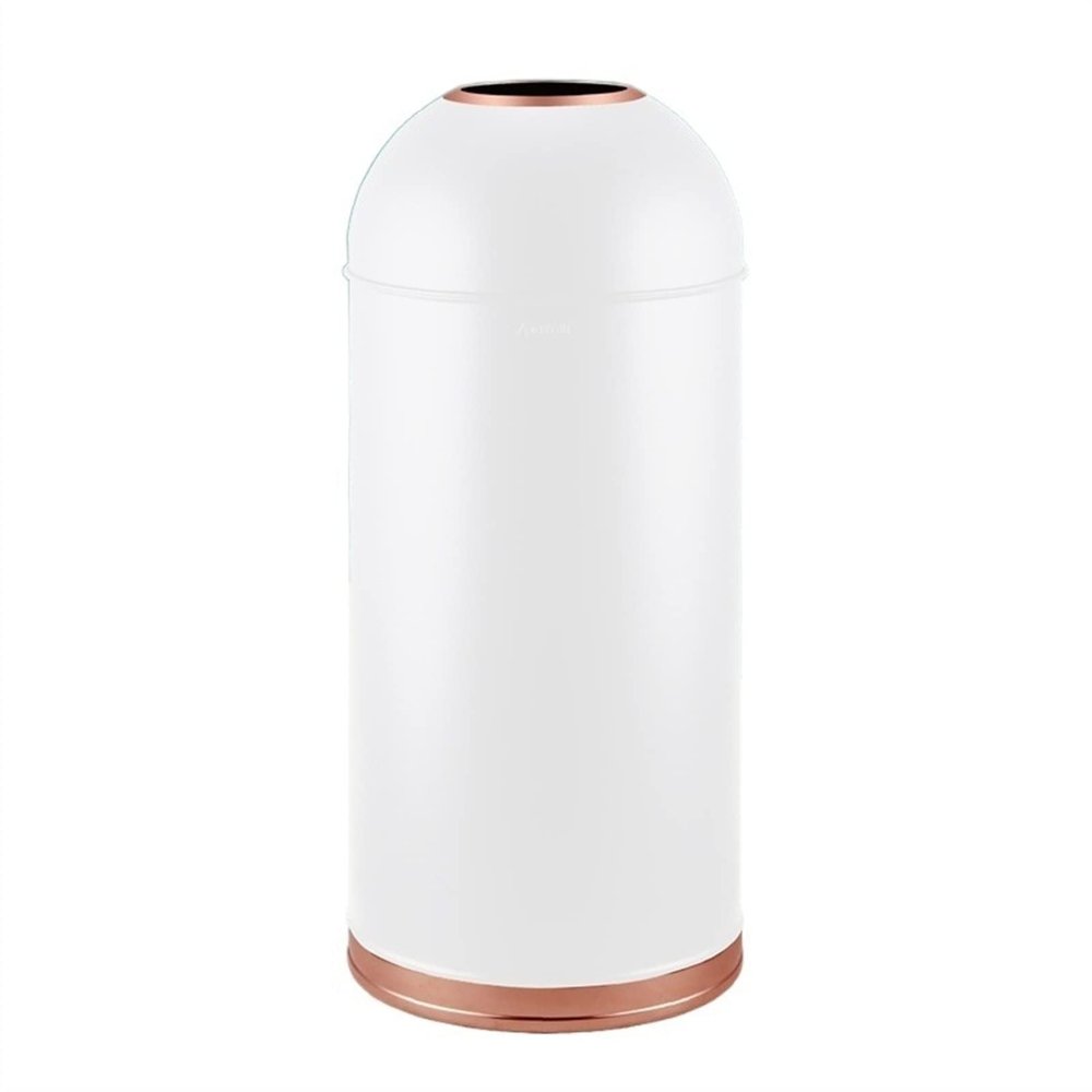 CAIMIAO Outdoor Trash can Large Trash Can Outdoor Stainless Steel Garbage Can with Removable Inner Bucket, Open Top Commercial Trash Bin Waste Container, 48L/12.6 Gallons Garbage can