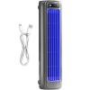 Portable Air Cooler Fan with USB Charging, 3 Speeds & Display - Mini Air Cooler for Office Desk, Bedroom, Kitchen and Personal Use(Blue) view 1