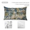 2 Pack Personalized Throw Pillow Cases 12x20 Inch Made in USA Chinoiserie Toile Lumbar Cushion Cases Blue Toile Dynasty Green Chinoiserie Gifts Bedroom Indoor Farmhouse Decorations Housewarming Gifts view 3