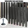 6 Pack No-Drill Wood Room Divider, Floor-to-Ceiling Decorative Privacy Screens, Adjustable Wall Partition Slats for Room Separation, Stylish Space Divider Columns view 4