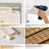 Persilux No Drill LightFiltering Roman shades for Windows,Cream,43.5"Wx48"H view 4
