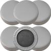 2/4/6 Pack Waterproof Round Bar Stool Covers, Stretch PU Leather Seat Cushion Slipcovers for Home, Office, Restaurant  Durable & Easy Clean(Gray,6pcs) view 1