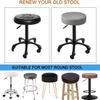 2/4/6 Pack Waterproof Round Bar Stool Covers, Stretch PU Leather Seat Cushion Slipcovers for Home, Office, Restaurant  Durable & Easy Clean(Gray,6pcs) view 3