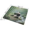 NLGHFTOCO Square Memory Foam Giant Pandas in The Bamboo Forests of Sichuan (2) Printed Cushion - Removable Zipper Cover, Ergonomic, Effectively Relieve Pressure on Office Chair/in-Car/Dining Chair view 2