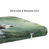 NLGHFTOCO Square Memory Foam Giant Pandas in The Bamboo Forests of Sichuan (2) Printed Cushion - Removable Zipper Cover, Ergonomic, Effectively Relieve Pressure on Office Chair/in-Car/Dining Chair view 4