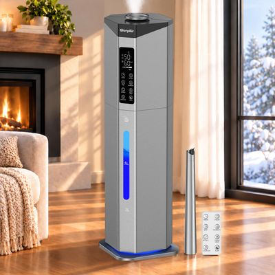 GloryAir Home Humidifier for Large Room, 2.38Gal Cool Mist Top Fill,2000ft