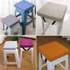 Square Stool Cushion with Ties 11/12/14/16 Inch, Chair Cushions for Dining Chairs Non-Slip Seat Cushion for Bar Stools with Machine Washable Cover(17, 11x11x3in/28x28x8cm) view 2