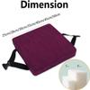 Square Stool Cushion with Ties 11/12/14/16 Inch, Chair Cushions for Dining Chairs Non-Slip Seat Cushion for Bar Stools with Machine Washable Cover(17, 11x11x3in/28x28x8cm) view 3