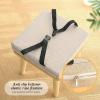 Square Stool Cushion with Ties 11/12/14/16 Inch, Chair Cushions for Dining Chairs Non-Slip Seat Cushion for Bar Stools with Machine Washable Cover(17, 11x11x3in/28x28x8cm) view 4