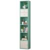 FENOKD 6 Layer Wooden Kids Book Storage Rack with Doors (Green 6 Layers) view 1