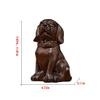 Chicken Bedroom Decor Wooden Dog Ornament Solid Wood Animal Carving Dog Home Wine Cabinet Decoration Mahogany Crafts Desk Decorations(11.81in) view 2