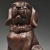 Chicken Bedroom Decor Wooden Dog Ornament Solid Wood Animal Carving Dog Home Wine Cabinet Decoration Mahogany Crafts Desk Decorations(11.81in) view 3