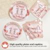 Grencian 96Pcs Rose Gold 11th Birthday Party Decorations, Serve 24 view 3
