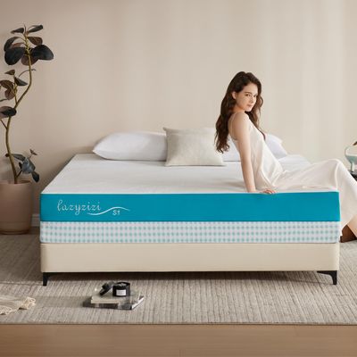 Lazyzizi King Mattress, Fiberglass-Free Memory Foam 10" Bed
