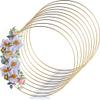 12 Inch Floral Hoop Centerpieces For Table, Metal Rings With Acrylic Stands, Diy Wedding And Party Decor, 10Pcs view 1