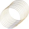 12 Inch Floral Hoop Centerpieces For Table, Metal Rings With Acrylic Stands, Diy Wedding And Party Decor, 10Pcs view 2