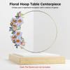 12 Inch Floral Hoop Centerpieces For Table, Metal Rings With Acrylic Stands, Diy Wedding And Party Decor, 10Pcs view 3
