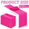 Bencailor 24 Pcs Hot Pink Satin Table Runner Bulk 12 x 108 Inch Long Table Runners Bright Smooth Fabric Tablecloth for Wedding Banquet Birthday 4th of July Patriotic Summer Party Decorations view 3