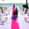 Bencailor 24 Pcs Hot Pink Satin Table Runner Bulk 12 x 108 Inch Long Table Runners Bright Smooth Fabric Tablecloth for Wedding Banquet Birthday 4th of July Patriotic Summer Party Decorations view 4