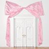 wkao Pink Satin Bow Decorations for Weddings, Birthdays & Parties, 100 X 70 in Large, Elegant Satin Fabric, Easy Setup, Reusable Bridal Supplies view 1