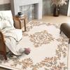 AVYAY RUGS Handmade Royal Aubusson Wool Area Rug, Pure Ivory, 4 x 6 FT view 4